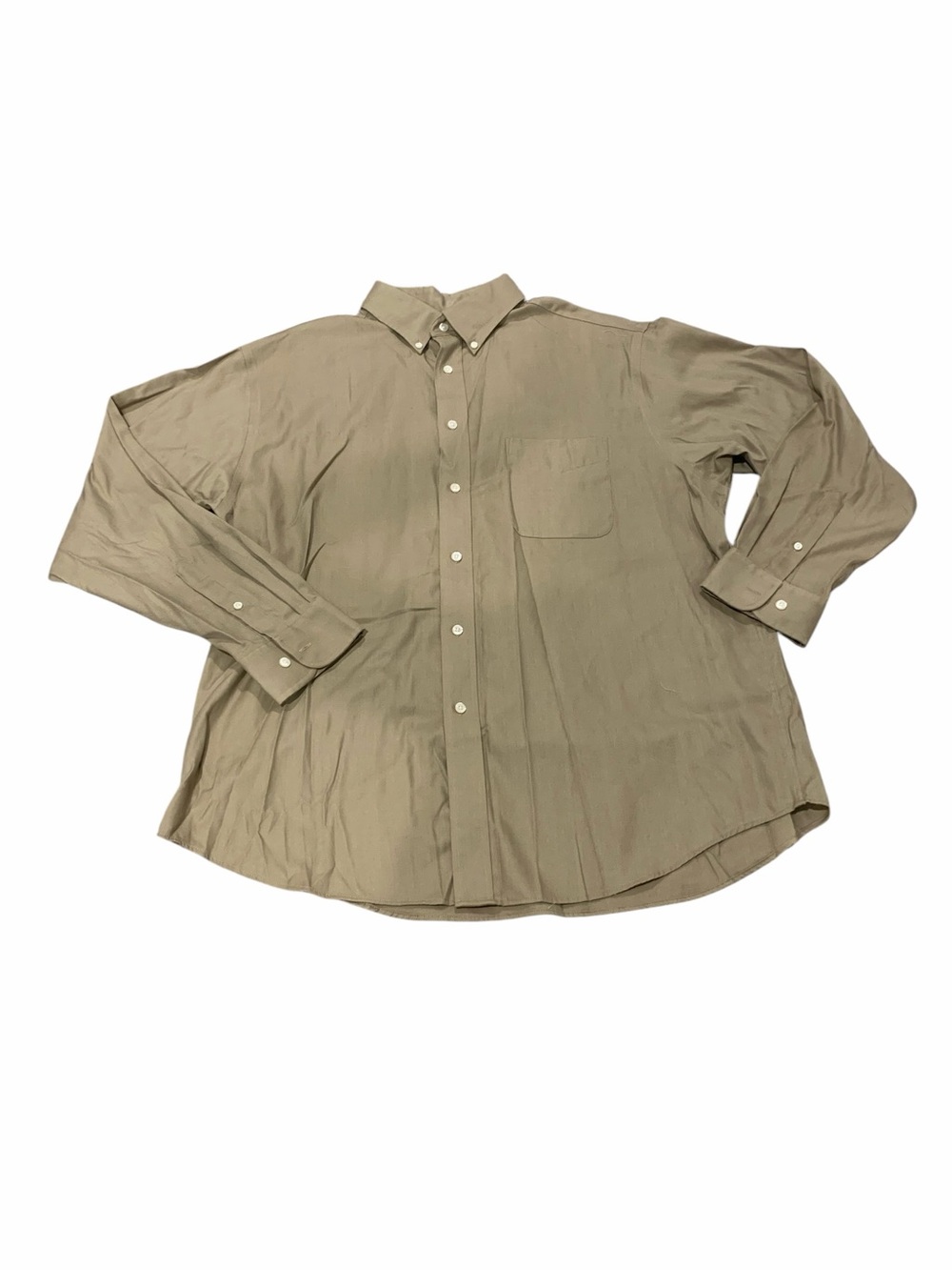 ROUNDTREE & YORKE light brown button down